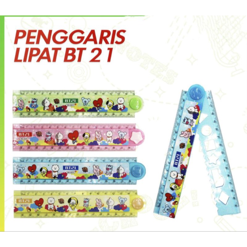 

PENGGARIS LIPAT BT21 / GARISAN LIPAT 30CM