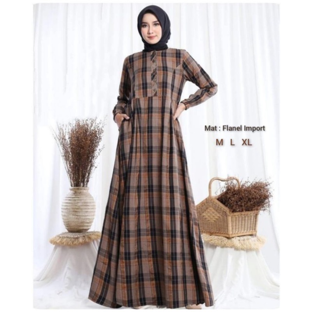 gamis flanel import