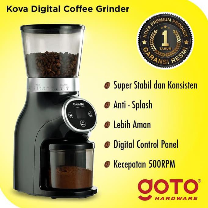 Kova Digital Coffee Grinder Mesin Giling Biji Kopi