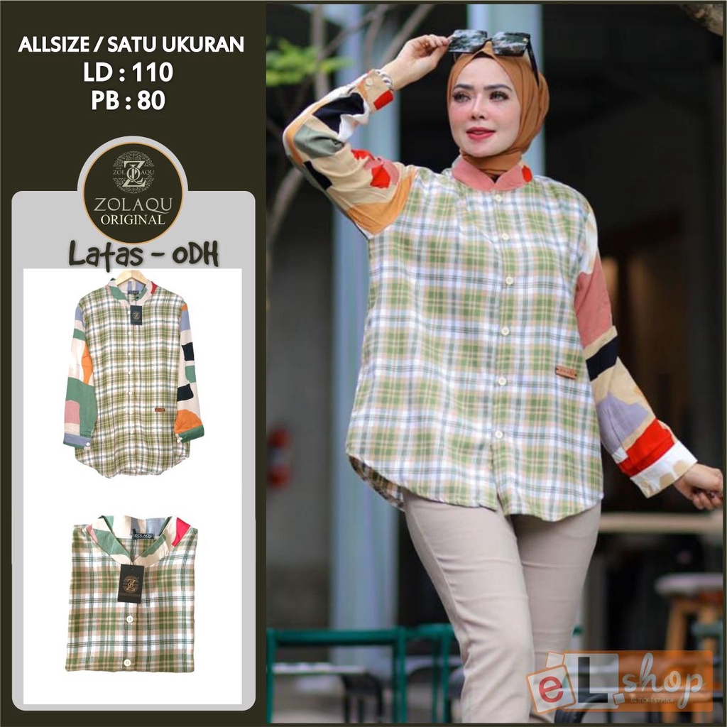 KEMEJA ZOLAQU ORI TERBARU 2022 ATASAN SEMI TUNIK ORIGINAL 100% BUSANA MUSLIM LENGAN PANJANG TERLARIS