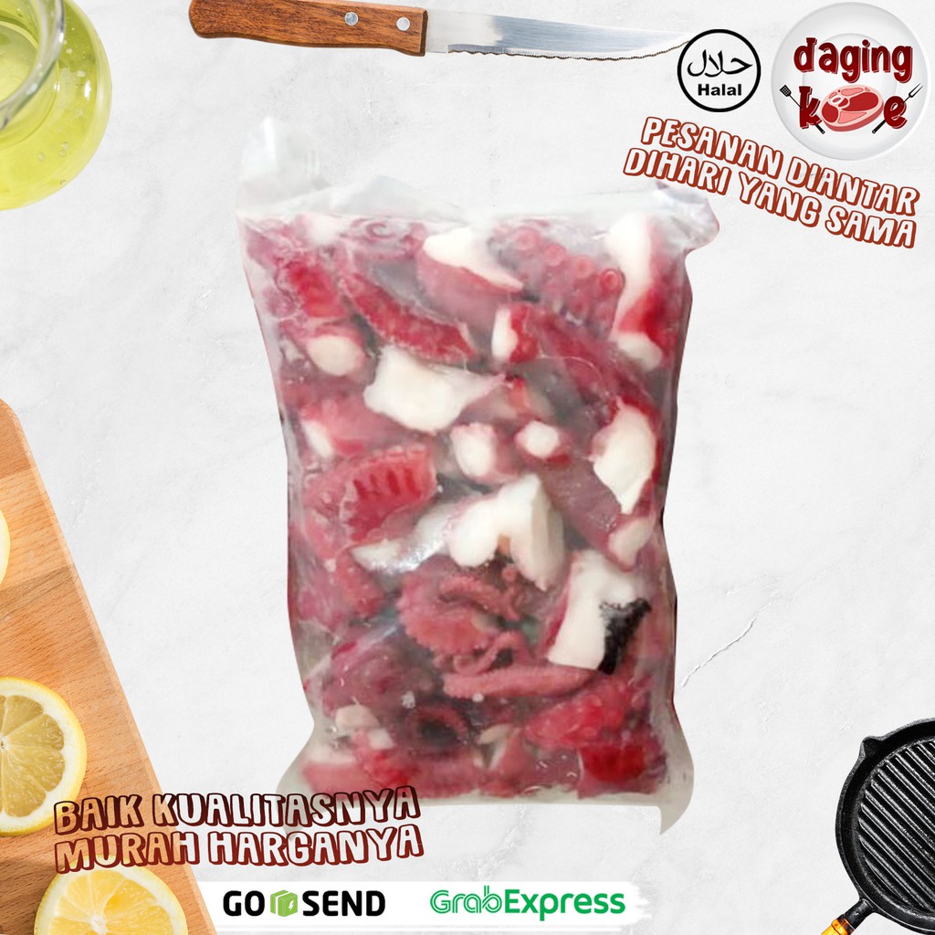 

Tako Leg Cut / Kaki gurita potong- 500 gr DK226