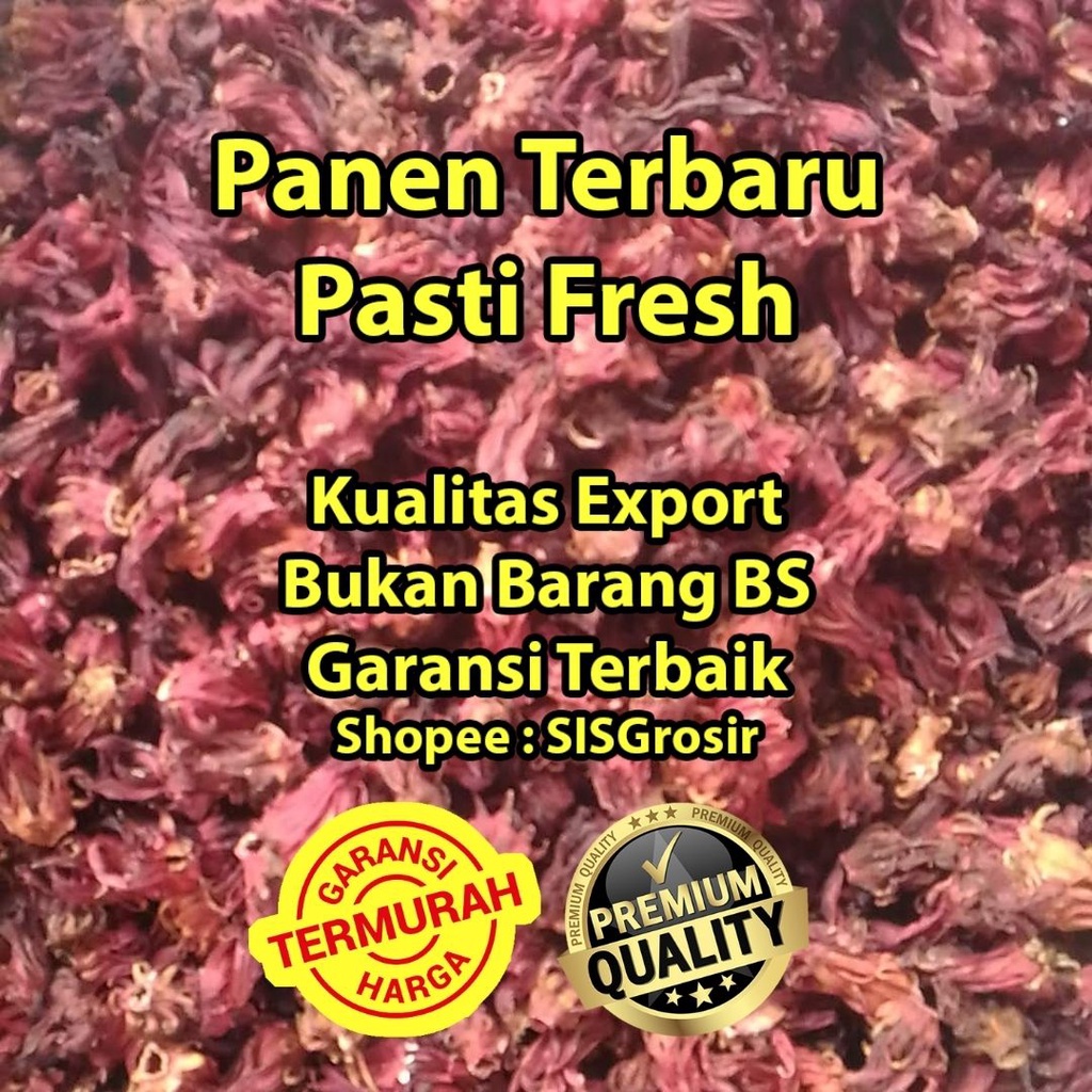 

Bunga Rosela Merah Kering 1kg