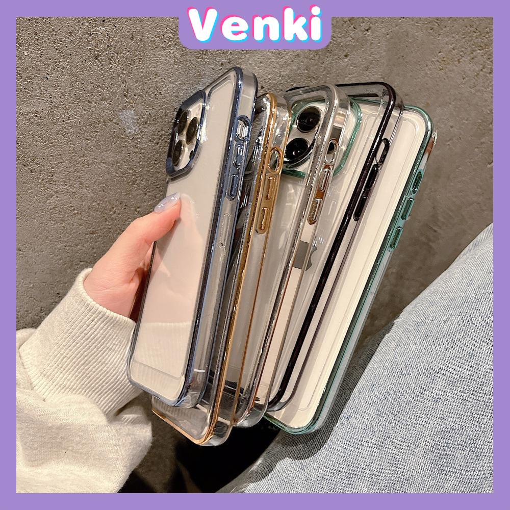 iPhone Case Luxury Metal Plating TPU Soft Case Clear Case Space Case Shockproof Protection Camera Compatible For iPhone 14 Pro Max 14 Plus 13 Pro Max 12 Pro Max 11 XR 7Plus