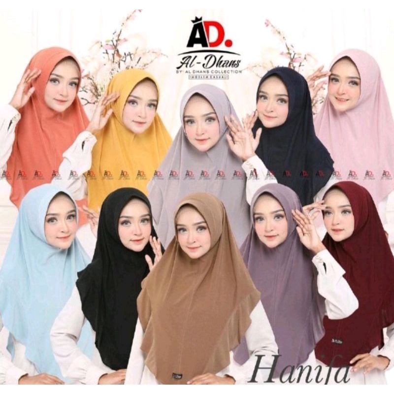 Hijab instan Aldhans bergo Hanifa