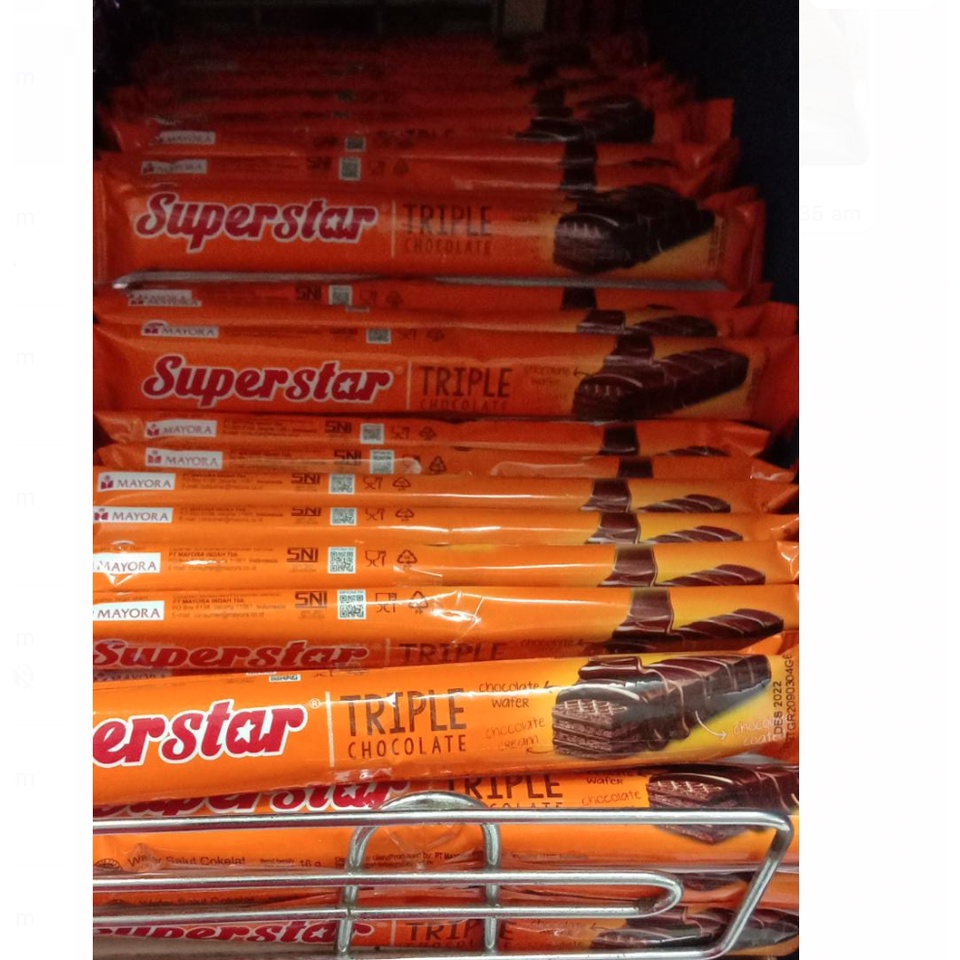 

Superstar Triple Cokelat Chocolate 18gr x 6pcs