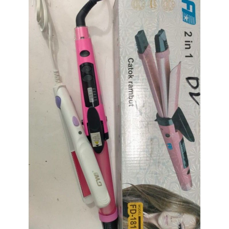 Paket catokan, fd 1818 bisa untuk meluruskan dan curly + catok mini travelling,ngabisin stok di toko