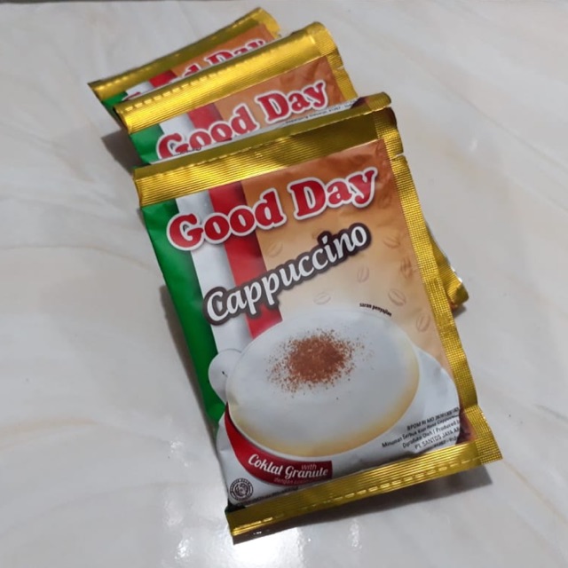 

Good day cappucino with coklat granule