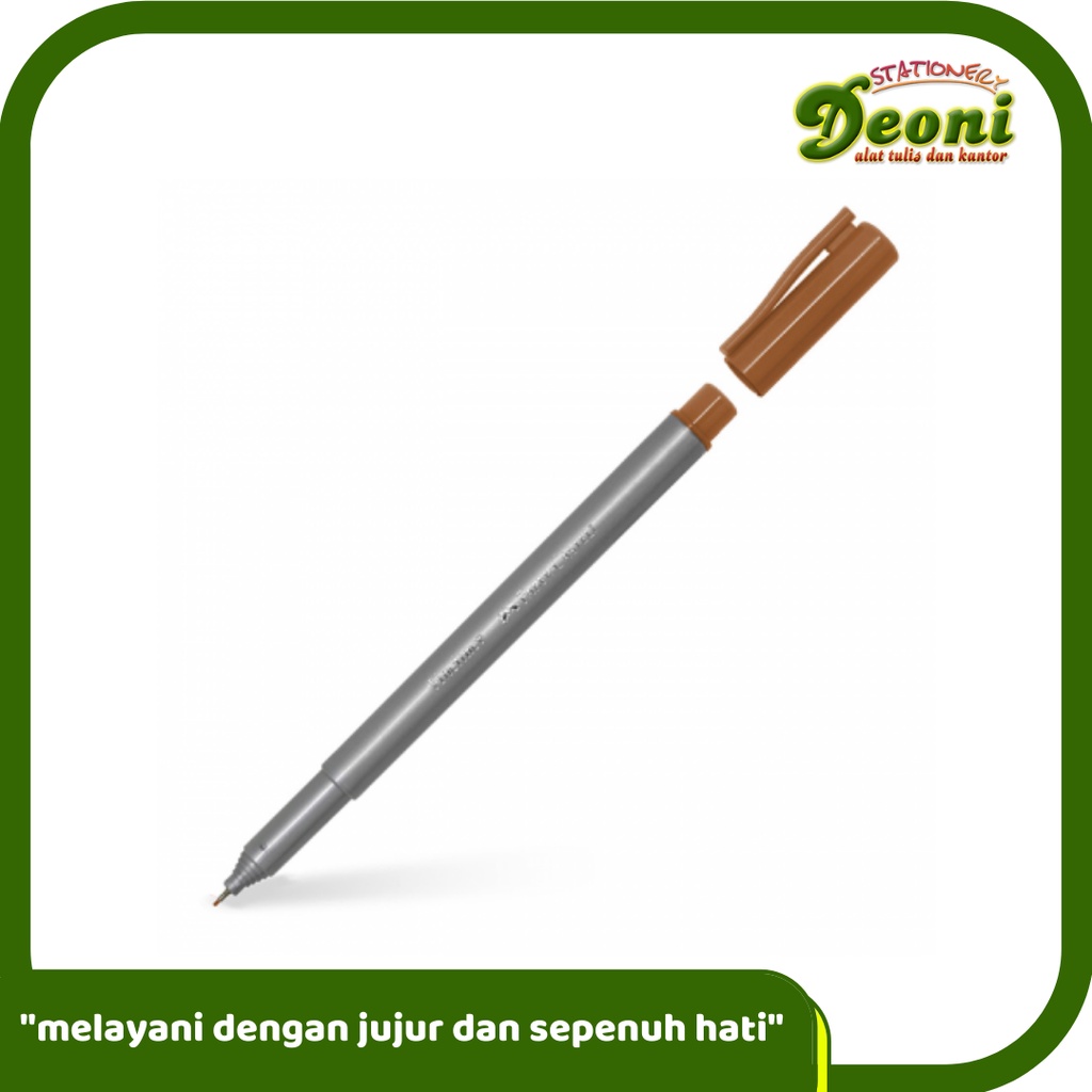 

FABER-CASTELL Fineliner Tan Spidol Pen