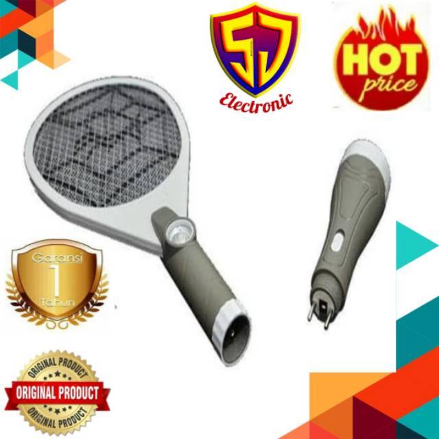 raket nyamuk twin dog copot n senter besar harga pabrik...