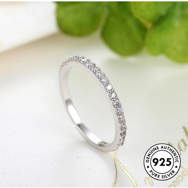 Cincin Model Terbuka Bahan S925 Silver Untuk Wanita