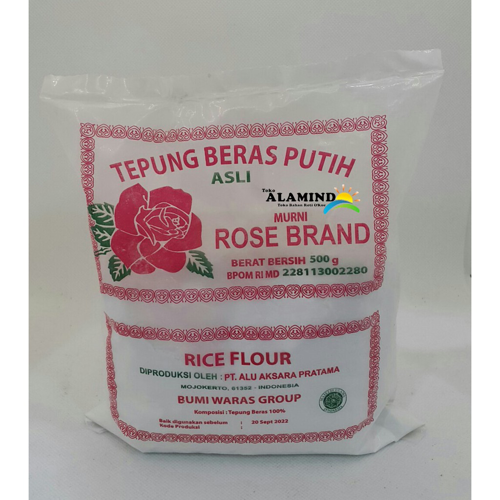 

Tepung Beras Putih Rose Brand 500gr