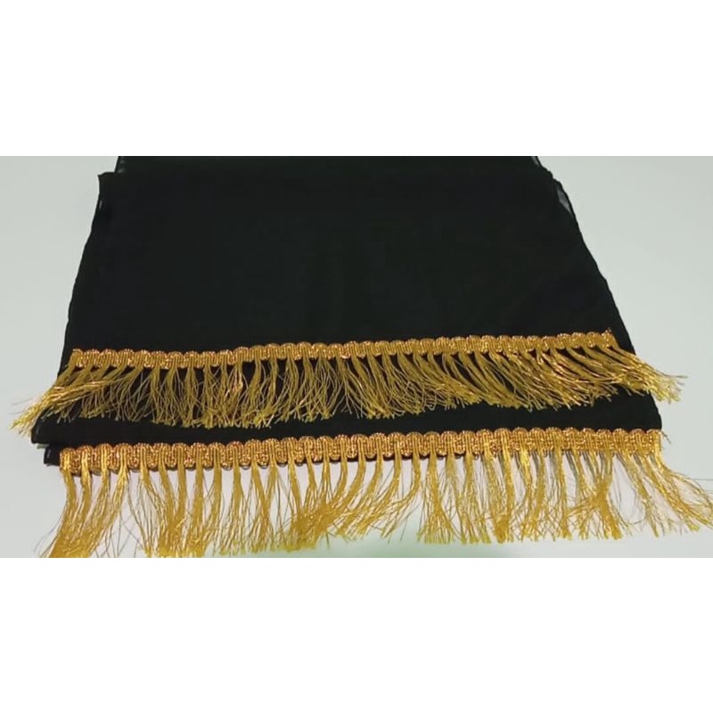 Selendang/Sampur Tari Anak 2Meter-Hitam