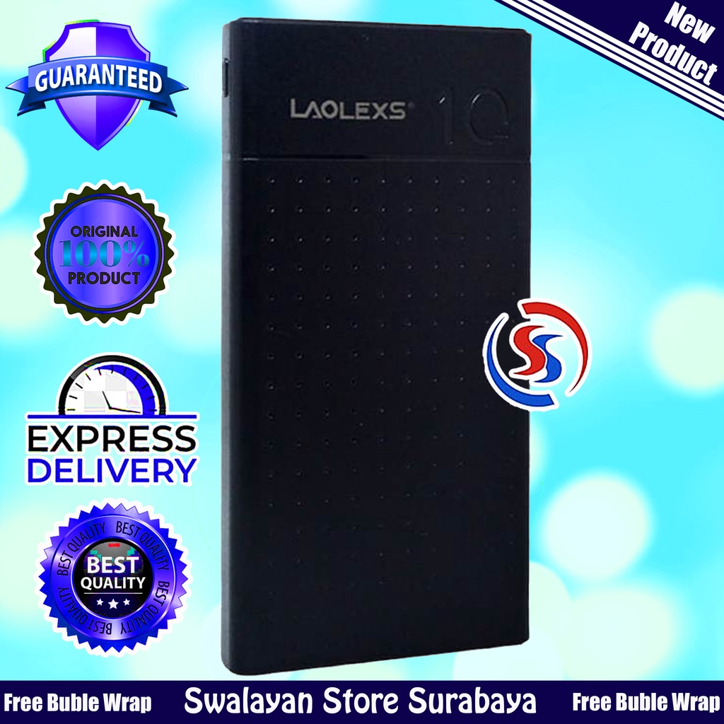 Powerbank PB-LX03 Real Capacity 10000mAh/Output 2.4A/Fast Charge/Dual USB - Premium Quality LAOLEXS