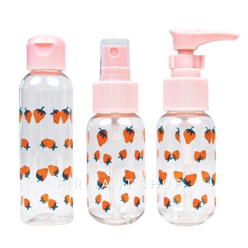 Miniso Travel Bottle Set Botol Spray Set Botol Travel Set