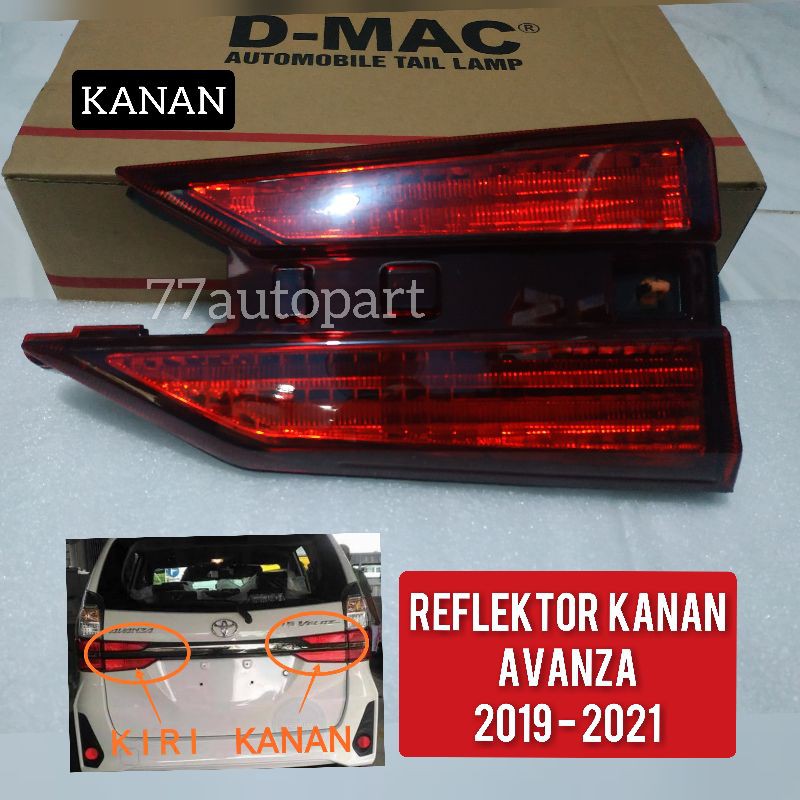 Reflektor bagasi grand avanza great xenia kanan 2019 2020 2021