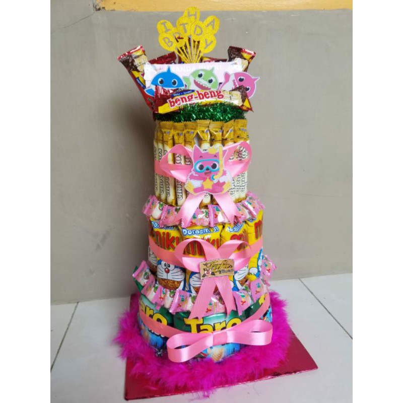 

buket snack tart/cake ulang tahun