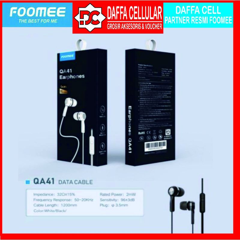 FOOMEE Earphone QA09 Wired Headset