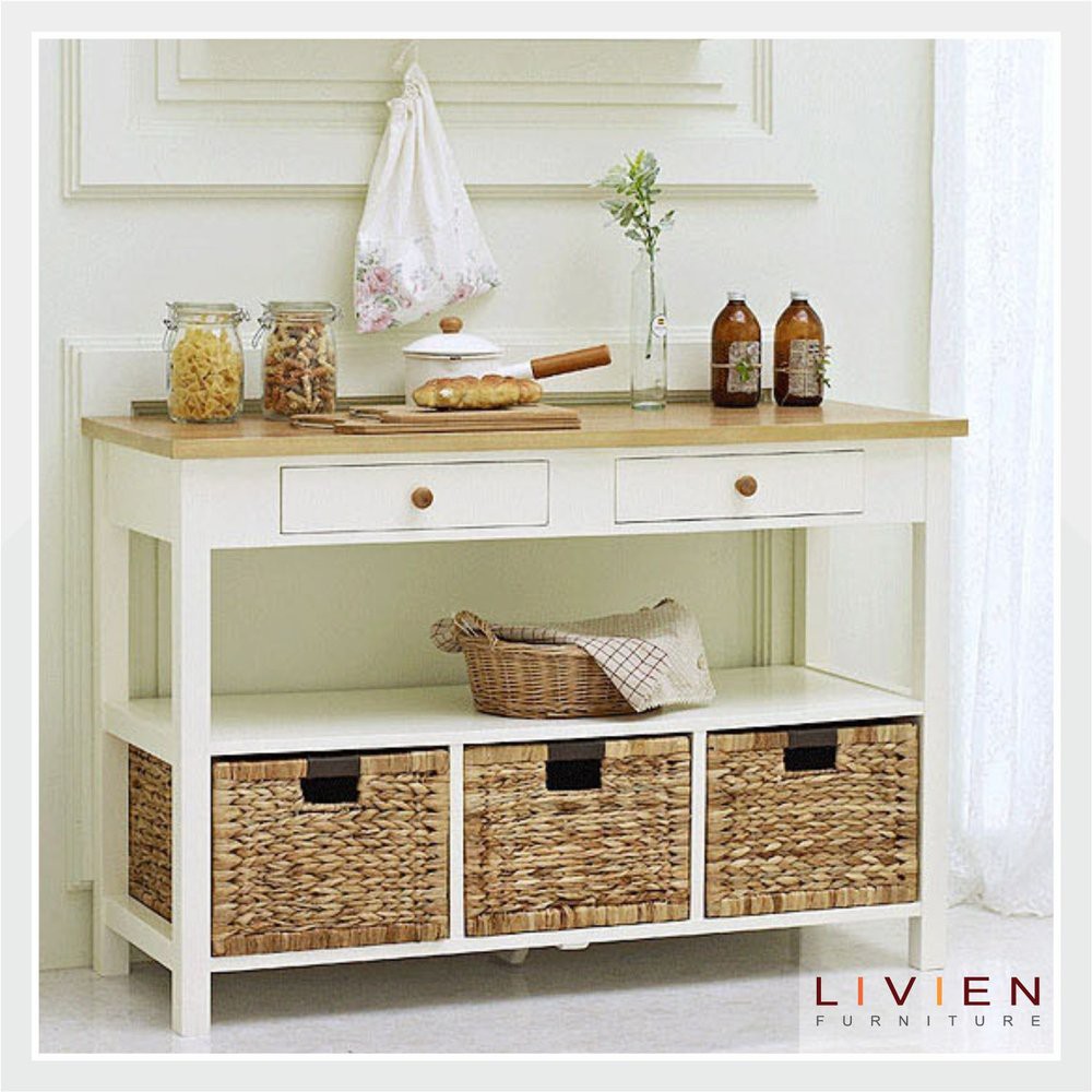 Lemari Meja Dapur Keranjang Maple Story - LIVIEN Furniture Limited