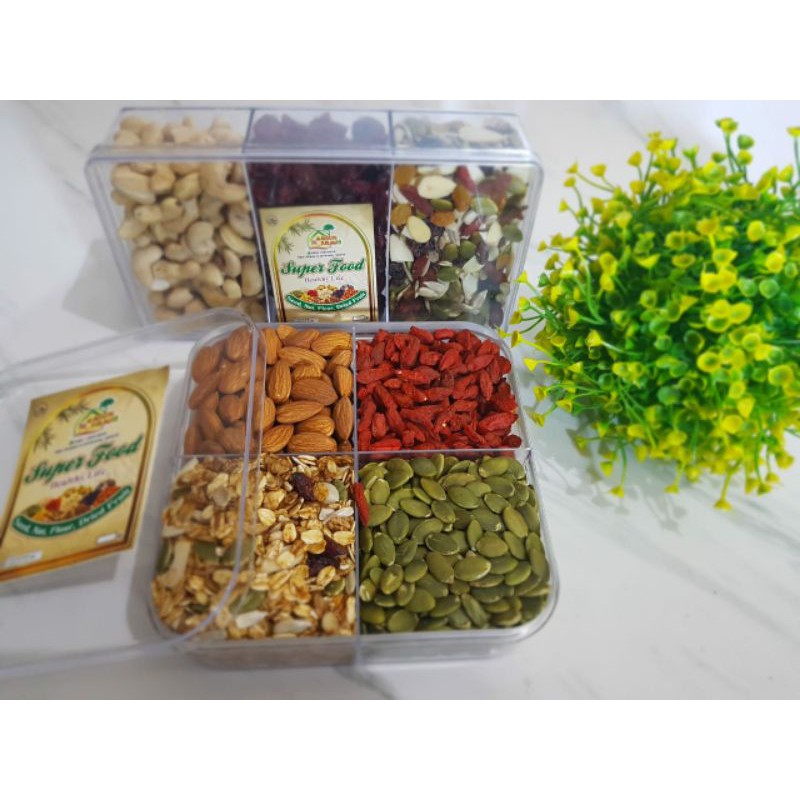 

Paket Hemat A (gojibery, almond, granola, labu) 500gr