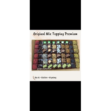 

brownies original mix topping premium
