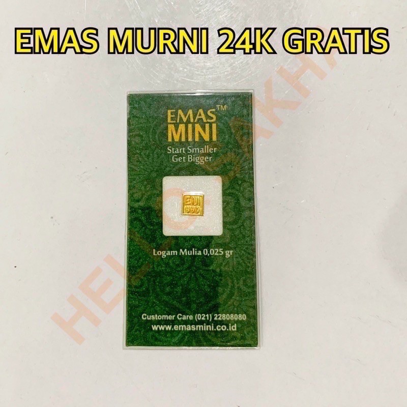 GRATIS EMAS MURNI 24K UTK MOM SITI Z.M.