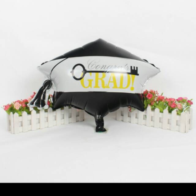 Balon graduation topi