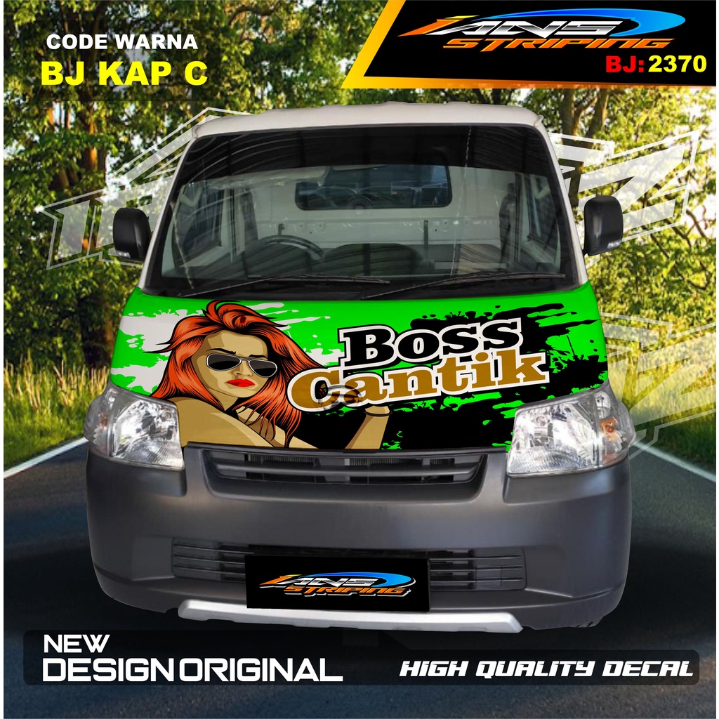 STICKER DECAL KAP KABIN DEPAN MOBIL GRANMAX PICK UP / VARIASI STIKER KABIN DEPAN PICK UP / DECAL STIKER KABIN CARRY PICK UP L300 DLL