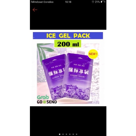 10 ice gel pack untuk ASI/makanan