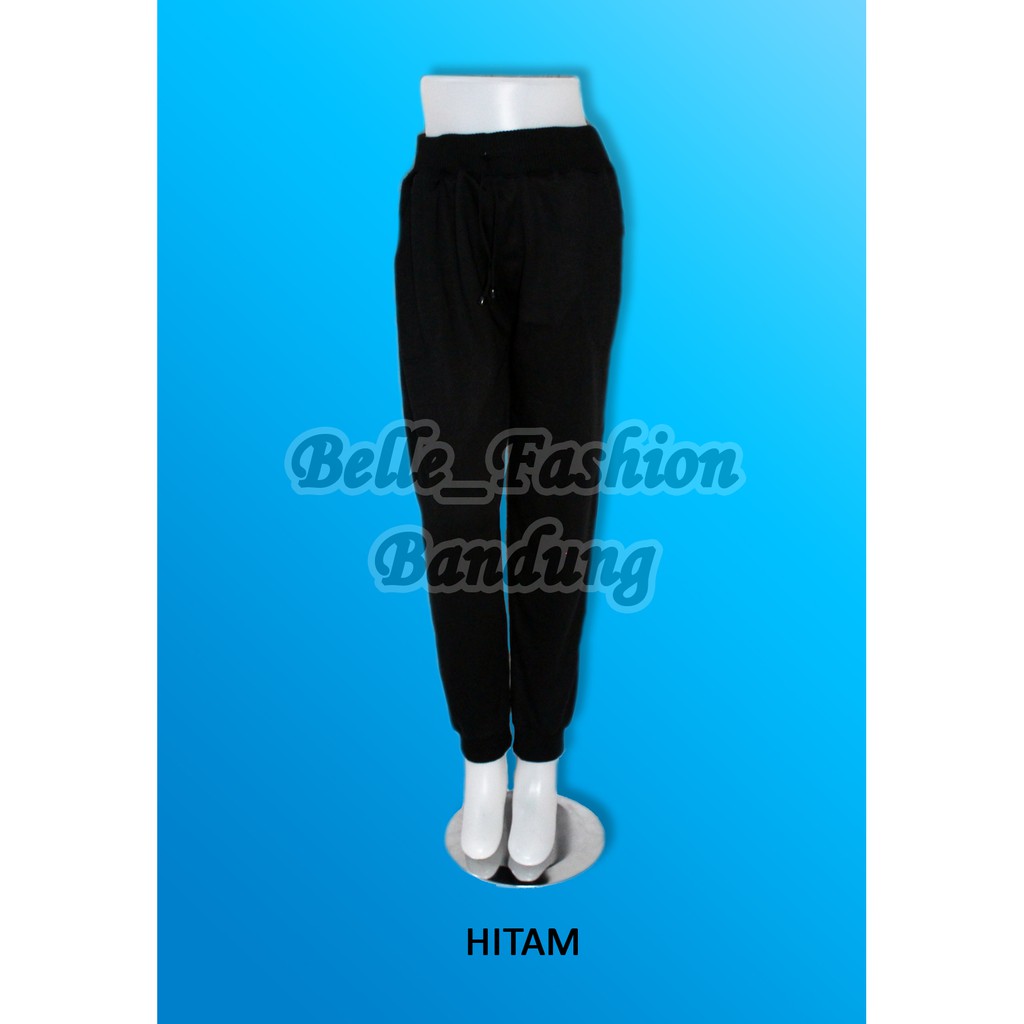 Celana Jogger Wanita | Jogger Pants Wanita Katun Stretch [ Bahan Melar/Elastis ]