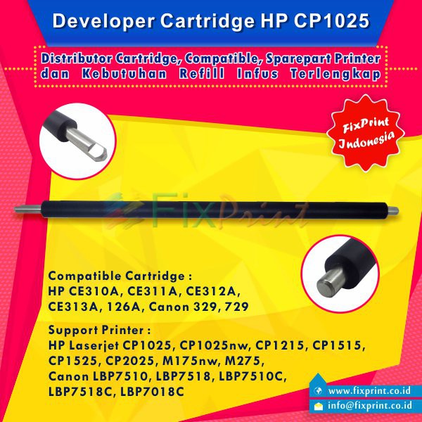 Developer Roller HP 1025 CP1025 CP1025nw CP1215 CP1515 CP1525 CP2025 FPJNew2433