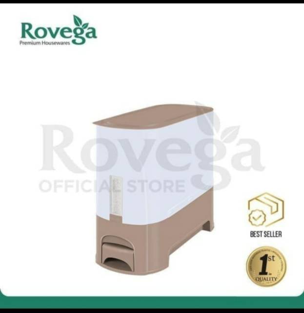 RICE BOX ROVEGA RCB 5 KG / TEMPAT DISPENSER BERAS 5KG FOOD SAFE / BOX BERAS