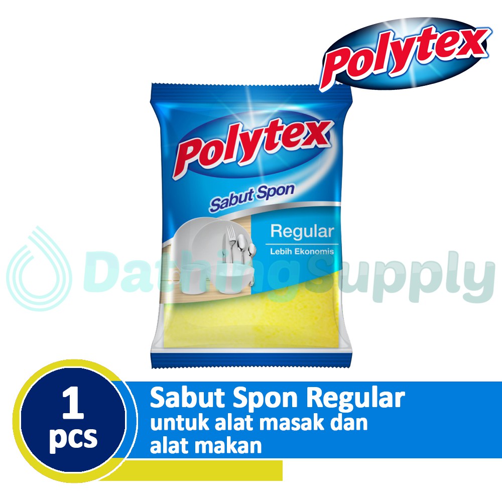 Sabut Sponge Polytex Regular Per Pcs / Spon Sabut Cuci Piring Reguler + HIT Magic Expert