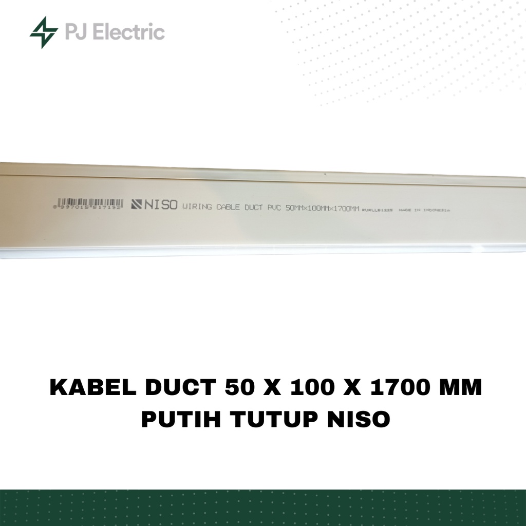 KABEL DUCT 50 cm x 100 cm PUTIH TUTUP NISO - KABEL DUCT