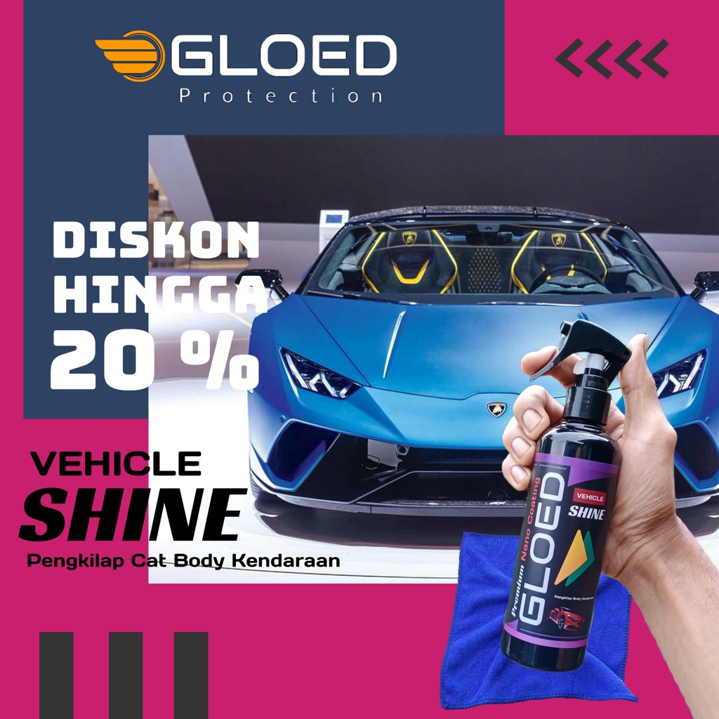 Pengkilap body Motor Mobil efek daun talas nano coating by Gloed