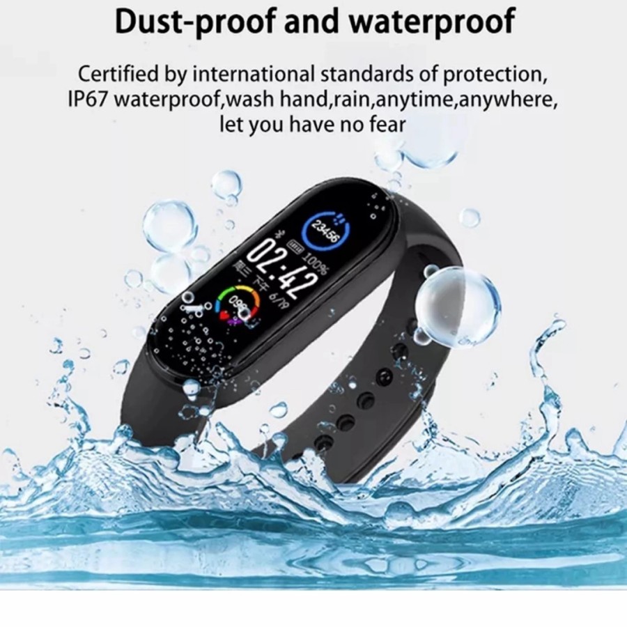 AOKEYO Smartwatch Bluetooth Smartband Fitness Tracker Colour Display HeartRate Waterproof Jam Tangan Pria Wanita Digital-6