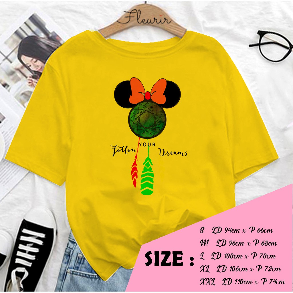 FLEURIR - BAJU UNISEX DEWASA DREAM MINIE LENGAN PENDEK TEE UNISEX WANITA PRIA