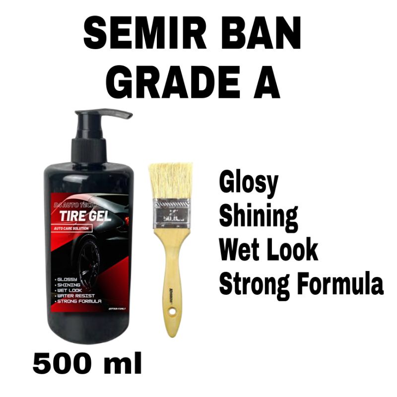 Semir Ban Mobil / Motor Premium quality / Pengkilap Ban Tahan Lama / Penghitam Ban Motor / Mobil / wet look / Glossy / hydrophobic