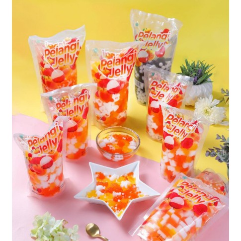 Jelly Rasa Leci &amp;  Rasa nata de coco /500gr