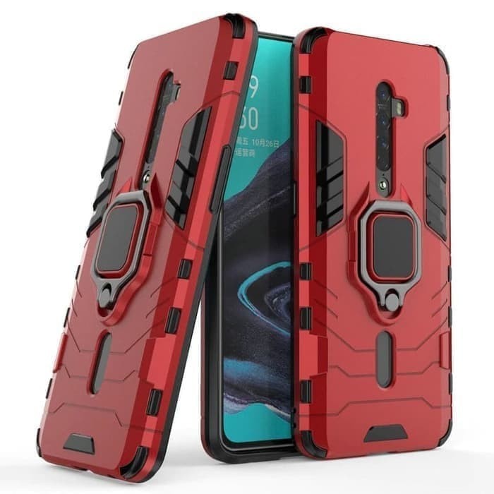 OPPO RENO 2/2F/2Z CASE HARDCASE ARMOR PHANTER + RING 360