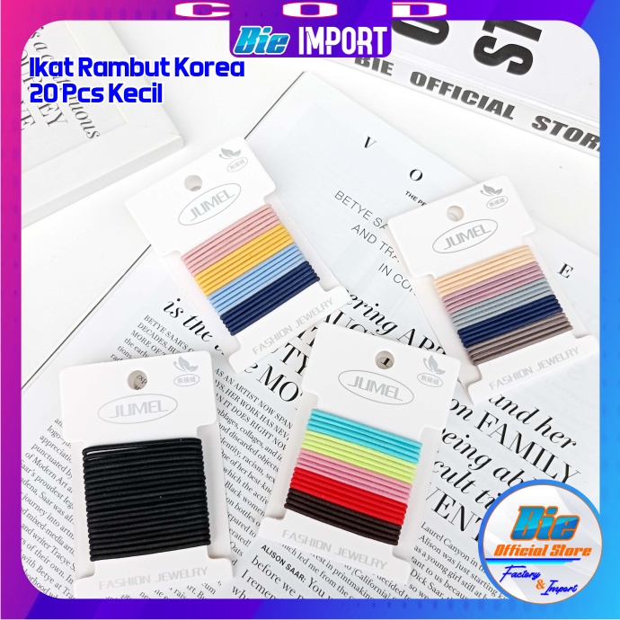 si 20 Ikat Rambut Korea Premium / Kunciran Rambut Korea Impor Best Seller