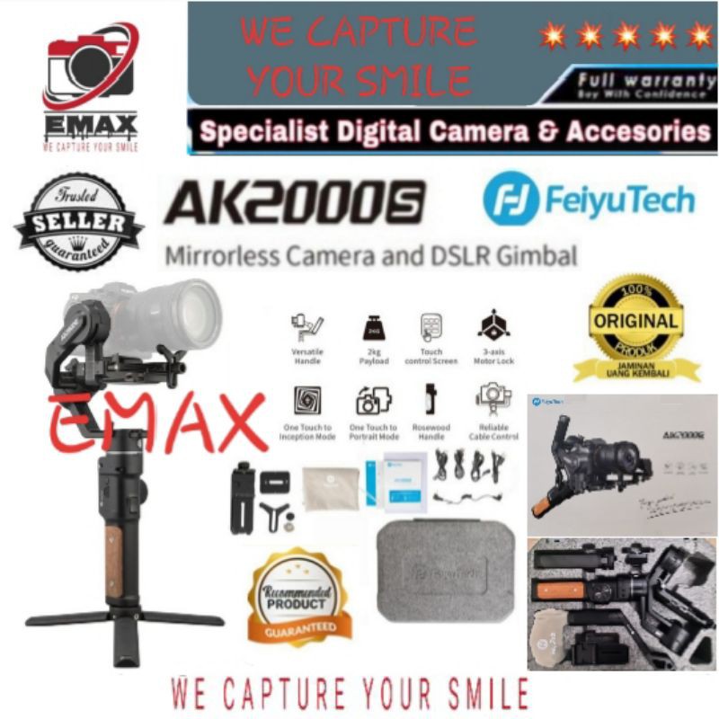 Feiyu Tech AK2000S 3-Axis Handheld Gimbal Stabilizer Camera Feiyu  AK2000S Camera Feiyu AK 2000S Fei