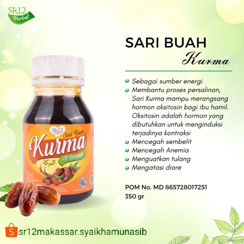 

Sari Buah Kurma SR12 Sari Kurma Asli Kualitas Premium Meningkatkan Stamina