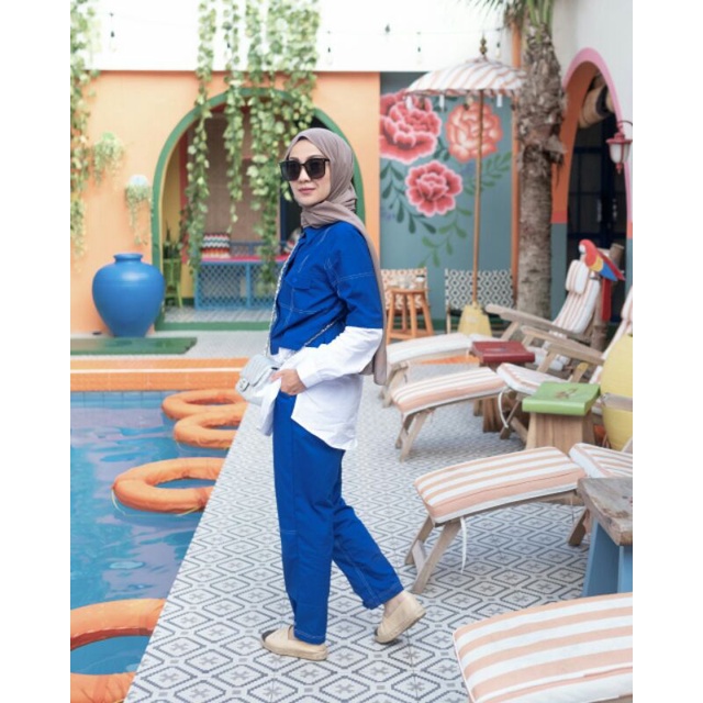 admiral top & crop baggy pants by monel