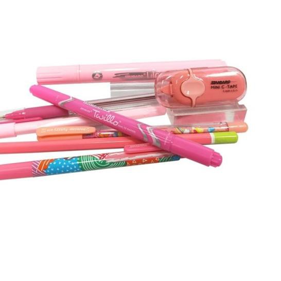 

✥ STANDARD PAKET PENSIL CASE - SERIES (LOVELY PINK) ♟