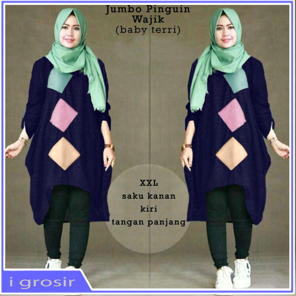 TUNIK CEWEK MURAH BAJU TUNIK WANITA TERBARU 2021 TUNIK PANJANG WANITA MUSLIM KEKINIAN JUMBO