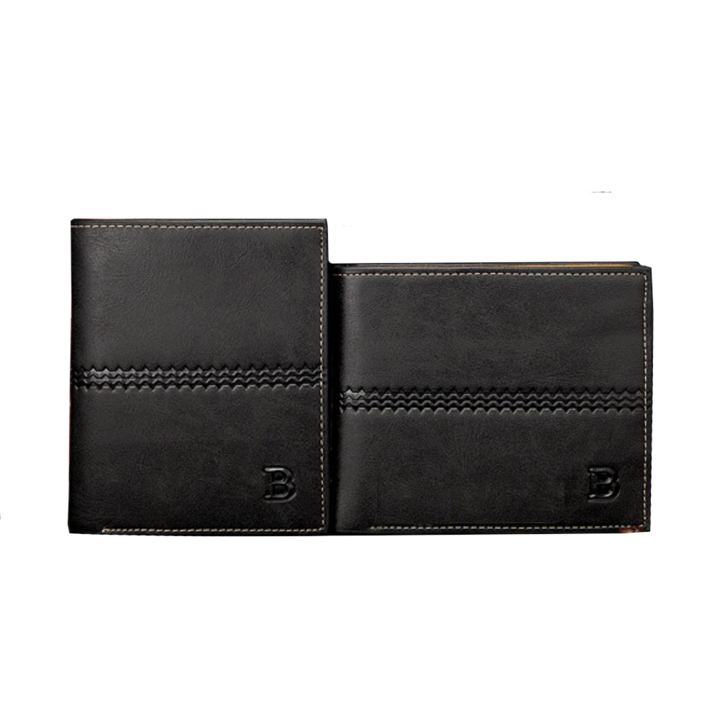 BAELLERRY D0383 Dompet Lipat Bifold Pria IMPOR Deluxe 