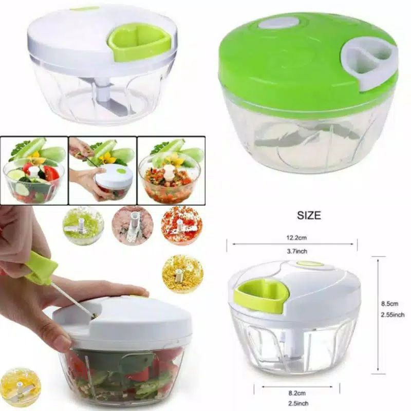 Speedy Chopper Blender Tarik Blender Tangan Alat Pemotong Bawang dan Sayur