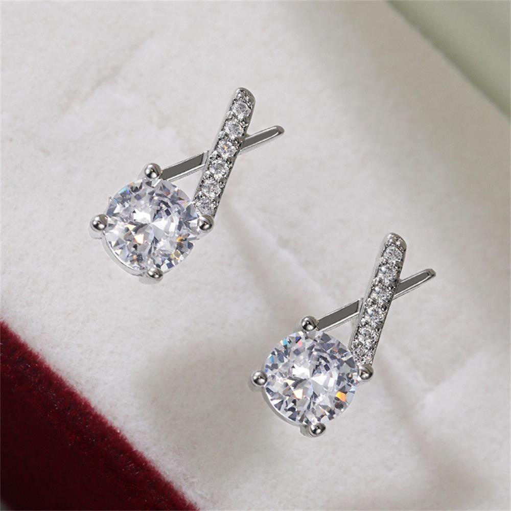 Nanas Cubic Zirconia Anting Tindik Hadiah Pertunangan Pernikahan Perhiasan Fashion