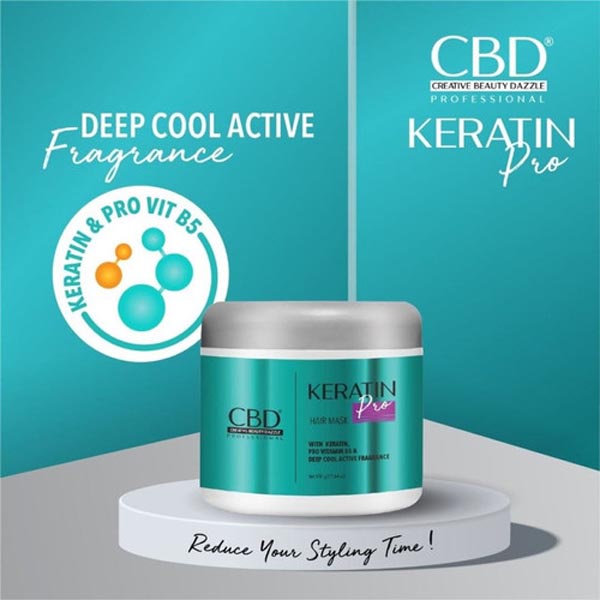 [500GR] [MASKER RAMBUT] [BPOM] CBD Professional Keratin Pro Daily Use Hair Mask (Masker Rambut | Treatment) 500gr_Cerianti