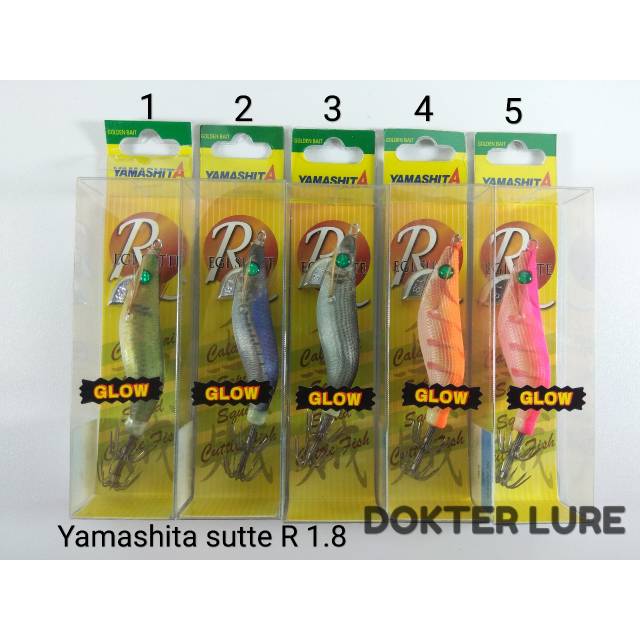 LURE YAMASHITA EGI SUTTE R 1.8 5gr Glow Umpan Mancing Cumi Egging